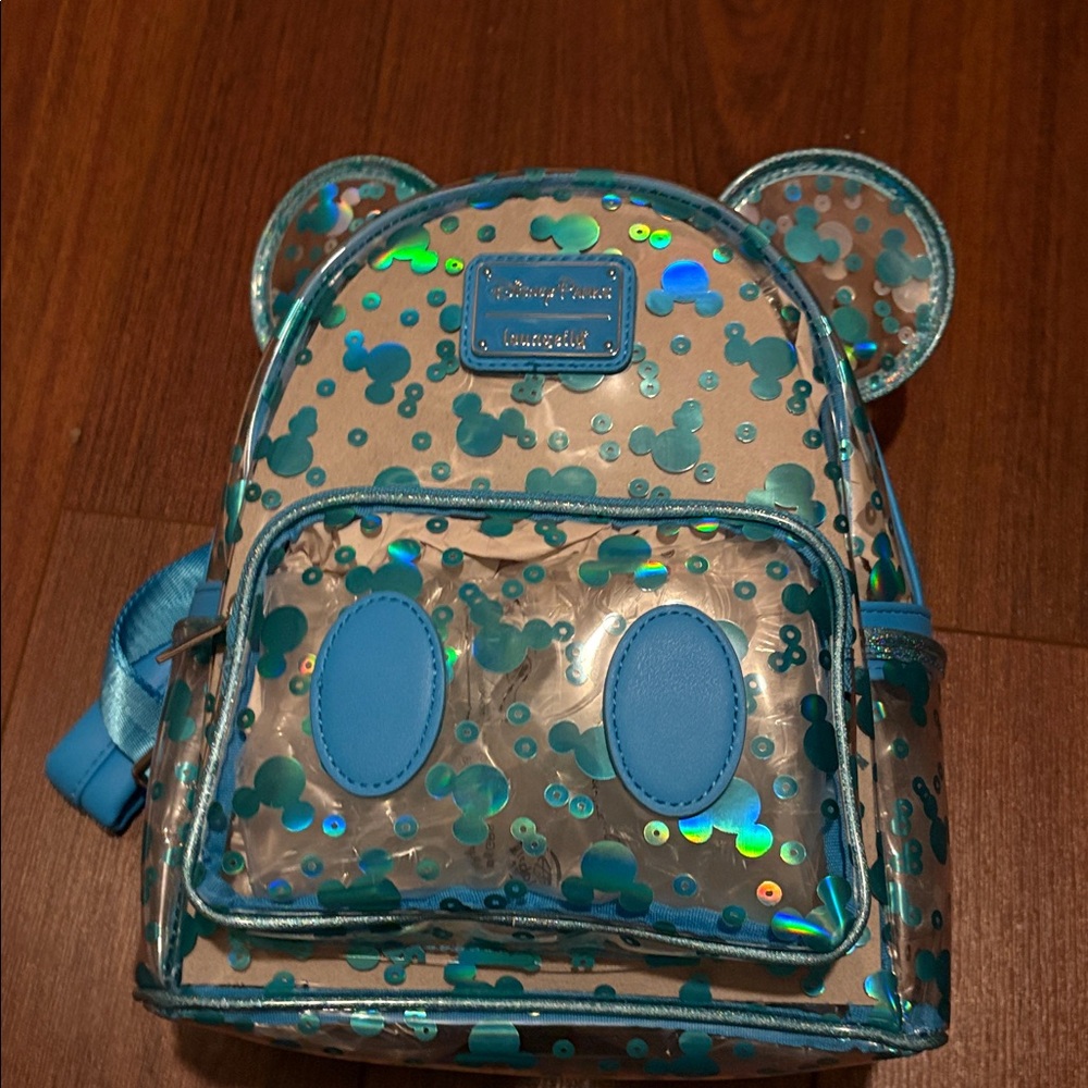 Disney Parks Mickey Mouse Ear Clear  Loungefly NWT